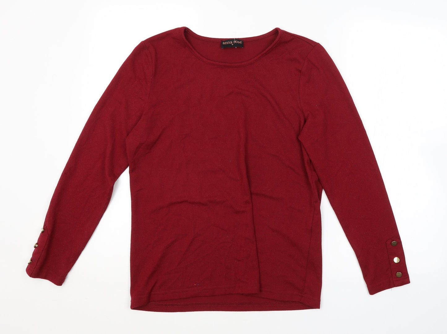 ANNA ROSE Womens Red   Pullover Jumper Size M