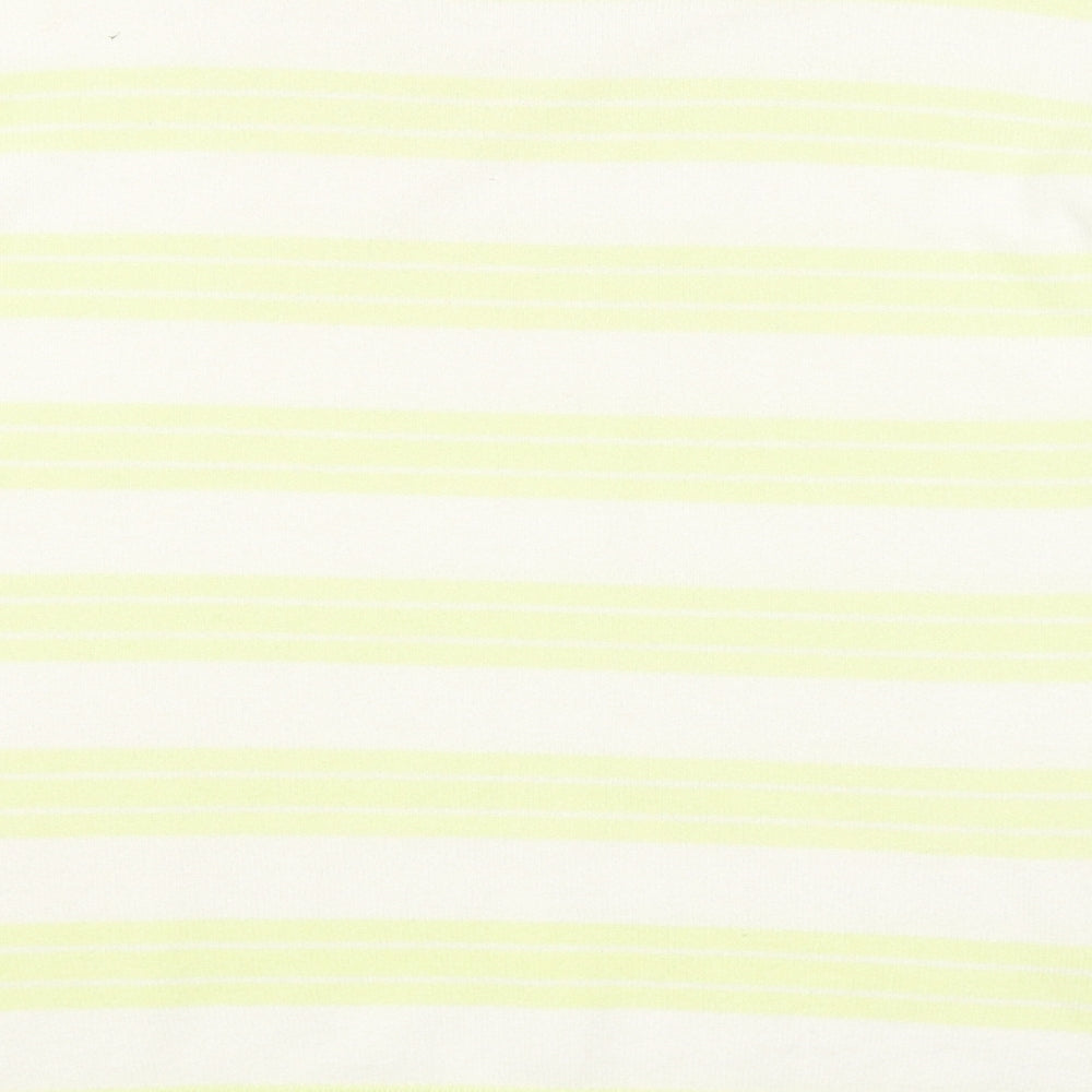 M&S Womens Yellow Striped  Pullover Jumper Size 12