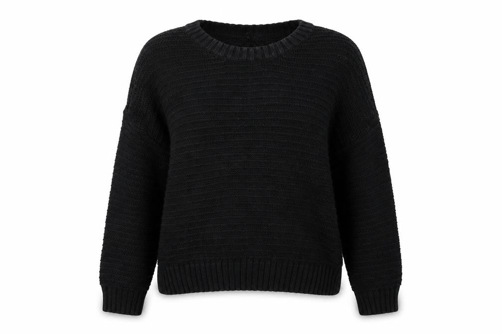 H&M Womens Black Striped  Pullover Jumper Size L