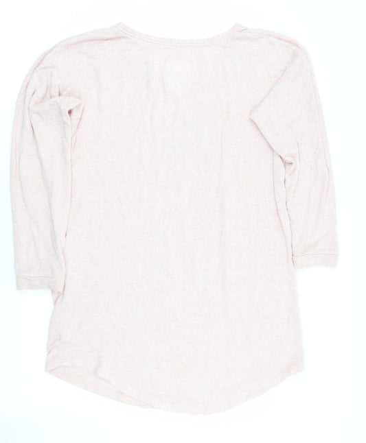 Lounge Womens Pink Solid   Pyjama Top Size XS  - Rather be in bed