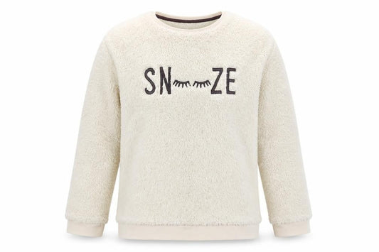 George Girls Ivory Solid   Pyjama Set Size 12-13 Years  - Snooze - subtle glitter effect