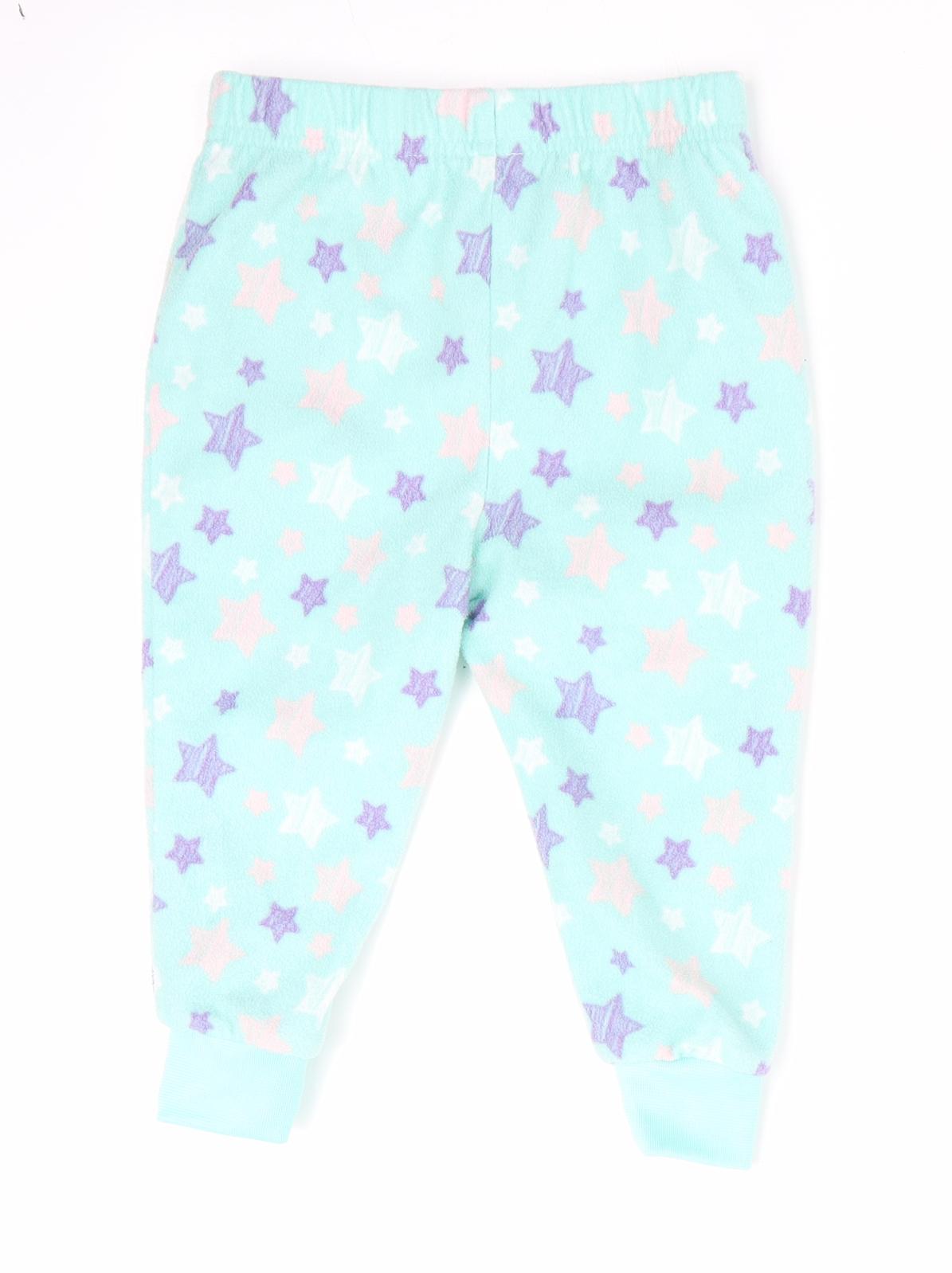 PEP & CO Girls Green Geometric   Pyjama Pants Size 9-12 Months  - Star Print