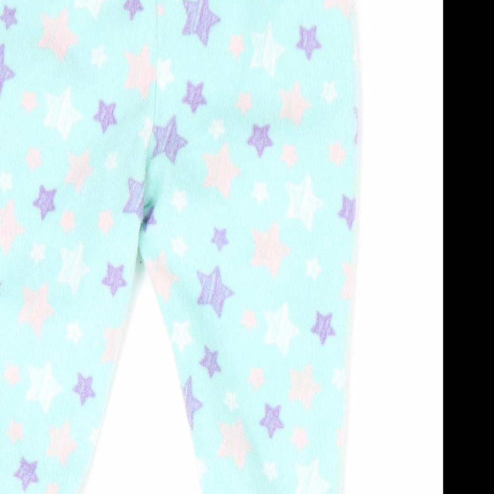 PEP & CO Girls Green Geometric   Pyjama Pants Size 9-12 Months  - Star Print