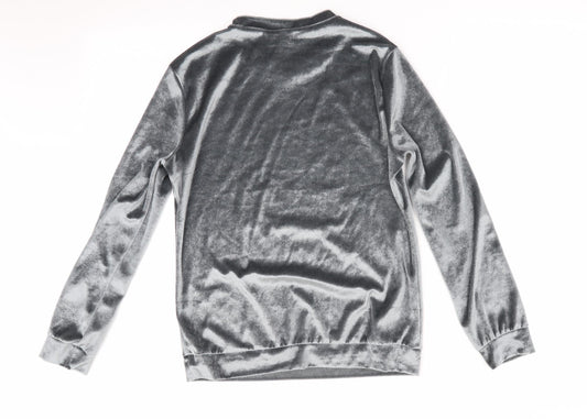 Preworn Womens Silver Solid   Pyjama Top Size S