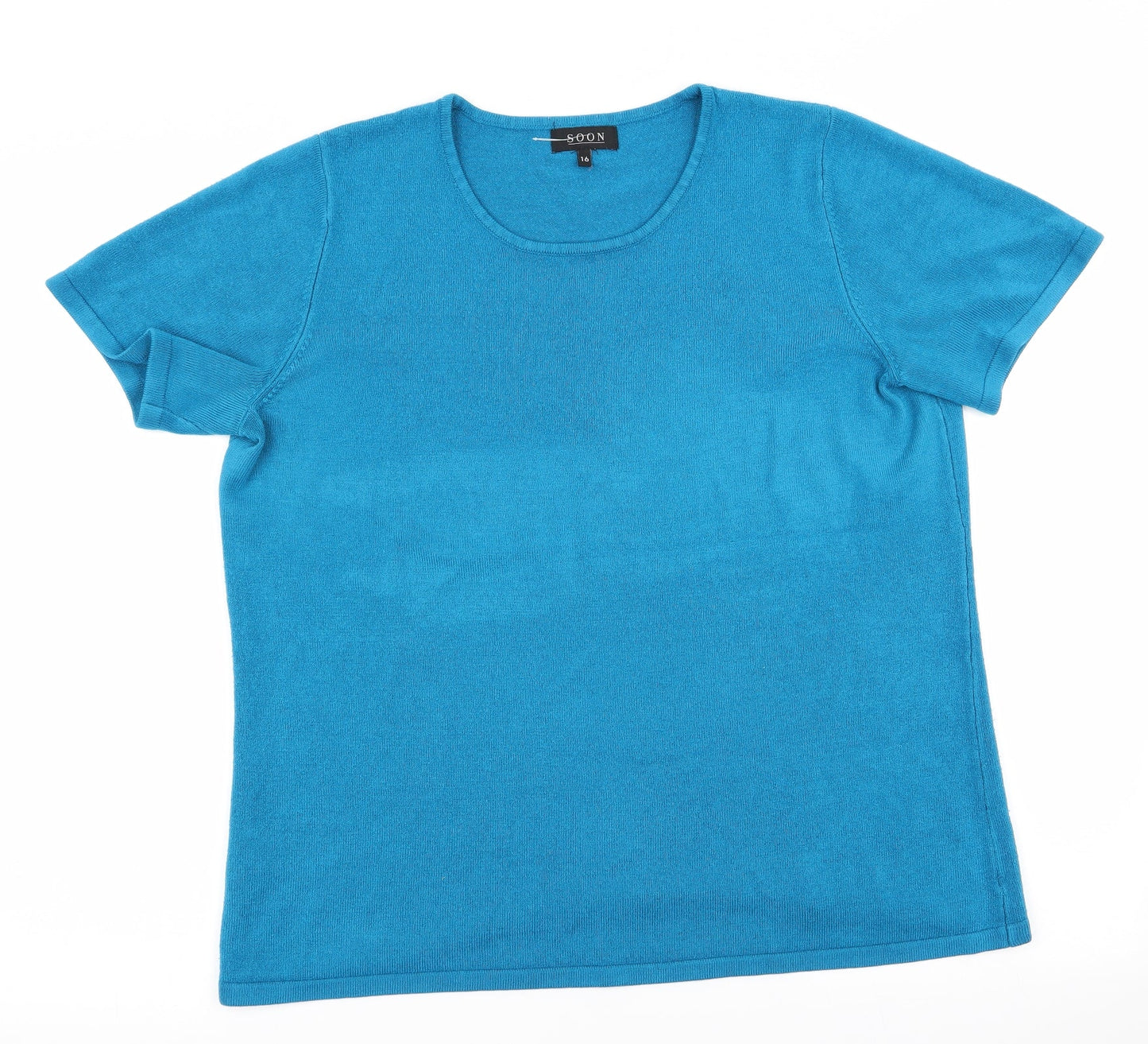 Soon Womens Blue   Pullover Jumper Size 16