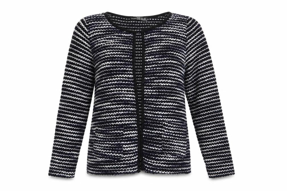 Atmosphere Womens Blue Striped  Cardigan Jumper Size S