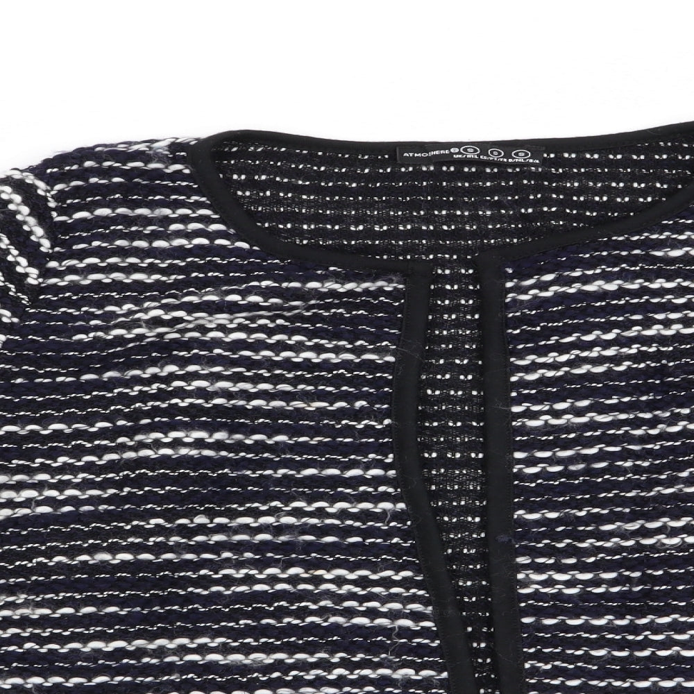 Atmosphere Womens Blue Striped  Cardigan Jumper Size S