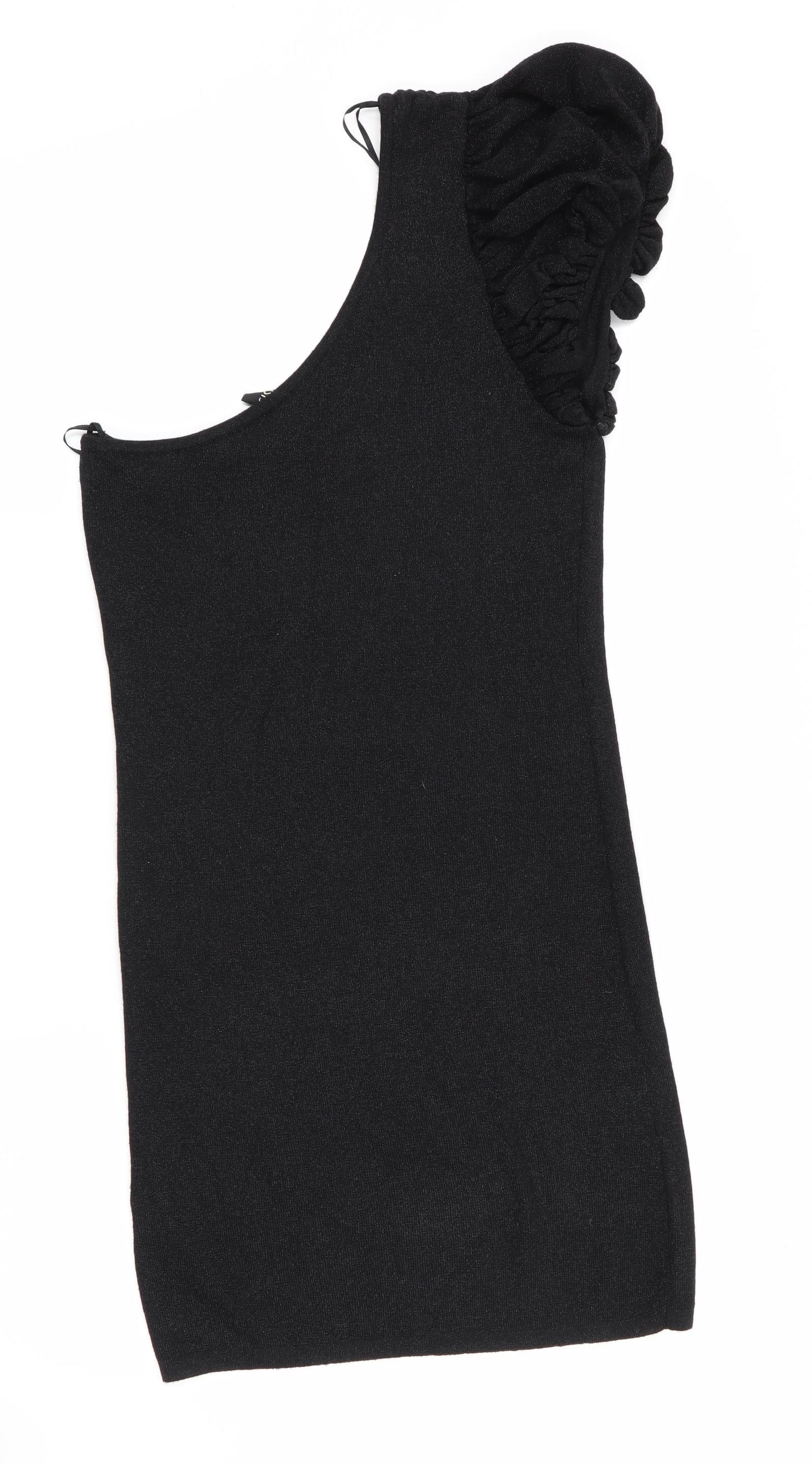 Oasis Womens Black   Jumper Dress  Size 10  - Subtle glitter effect
