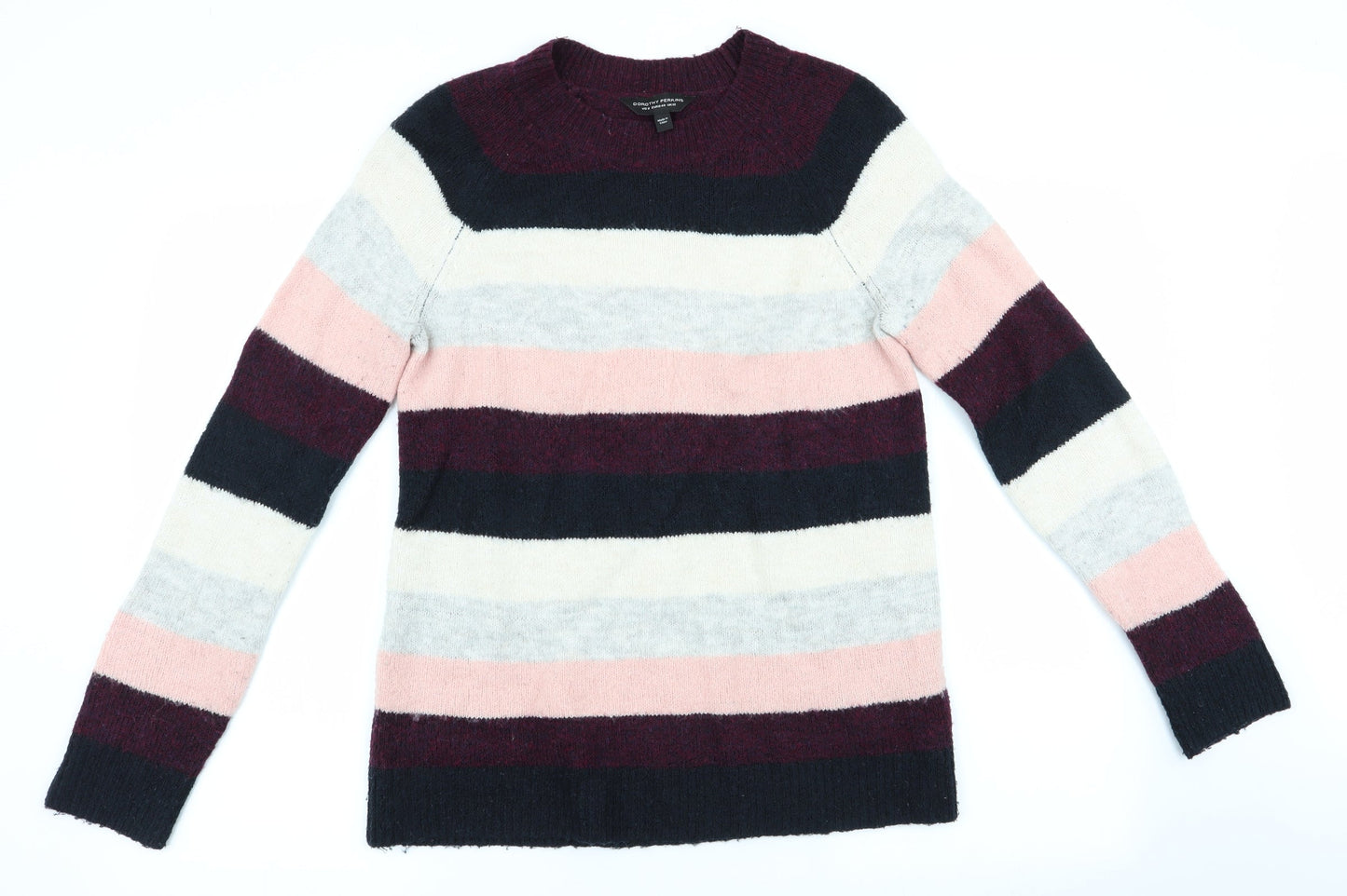Dorothy Perkins Womens Black Striped  Pullover Jumper Size 12