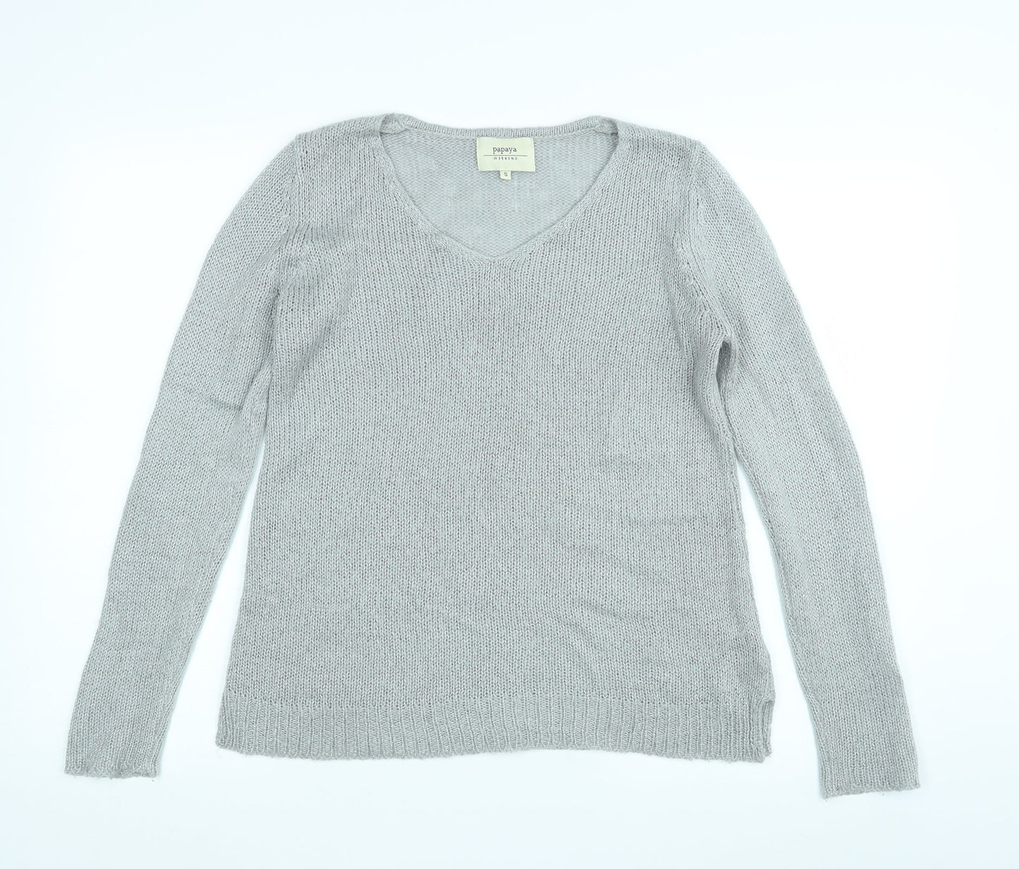 Papaya Womens Grey   Pullover Jumper Size S