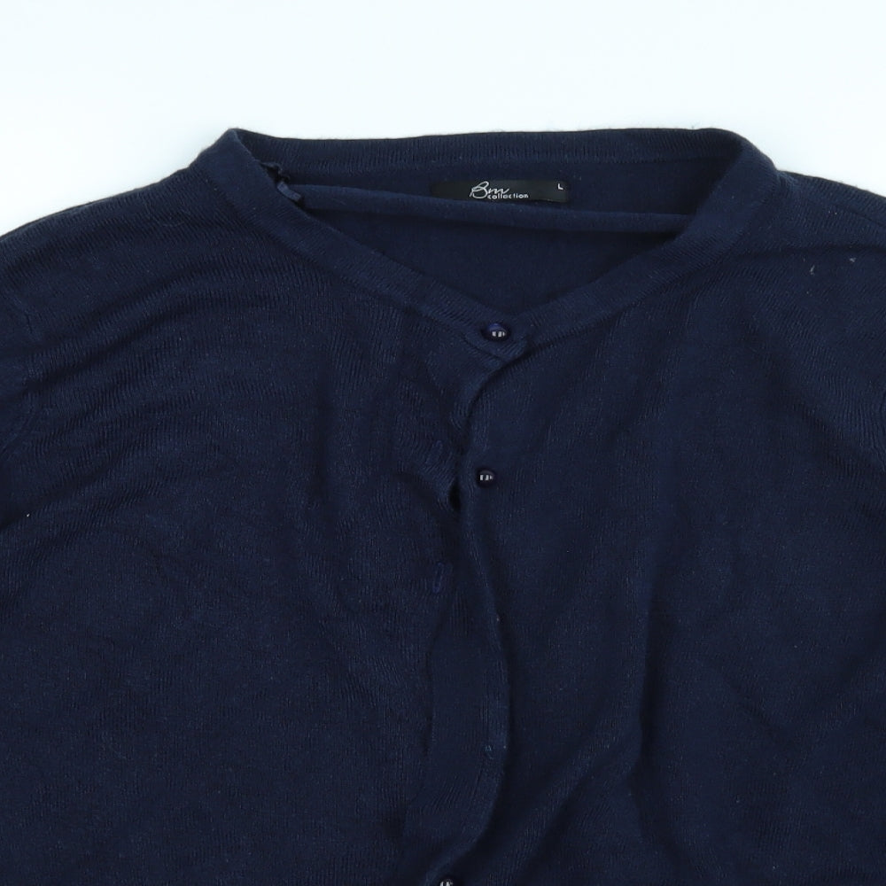 BM Womens Blue   Cardigan Jumper Size L