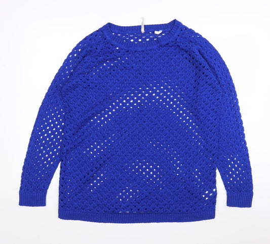 Anthology Womens Blue   Pullover Jumper Size 16