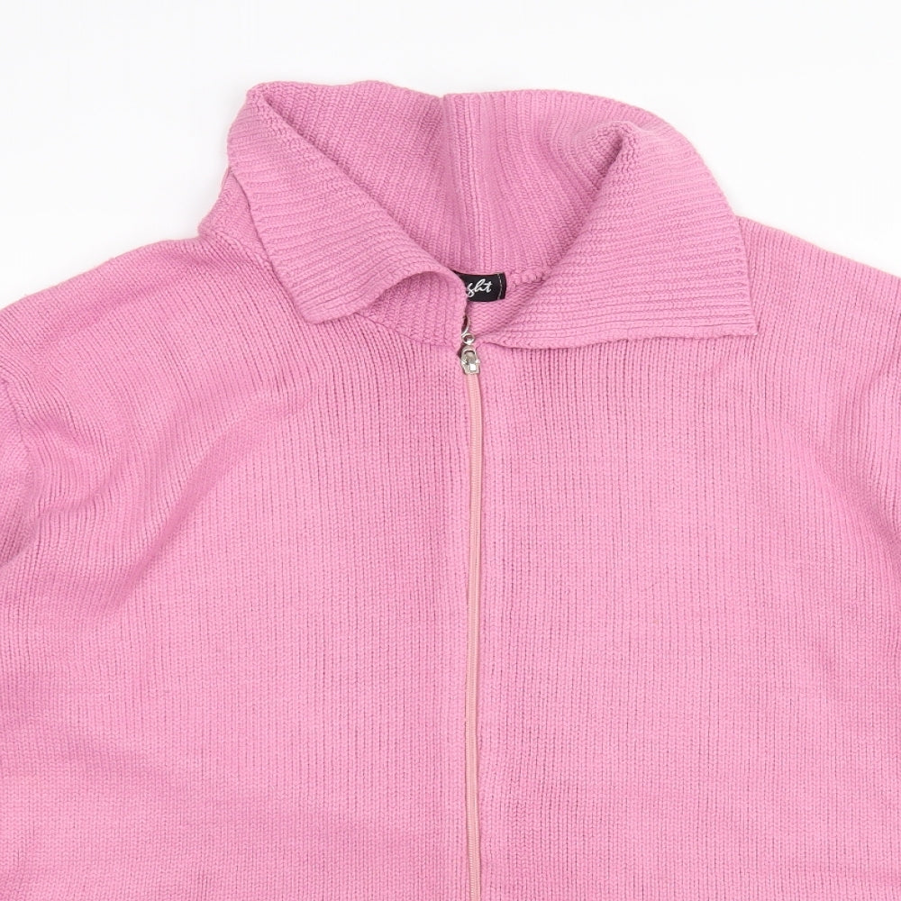 Insight Womens Pink   Full Zip Jumper Size L