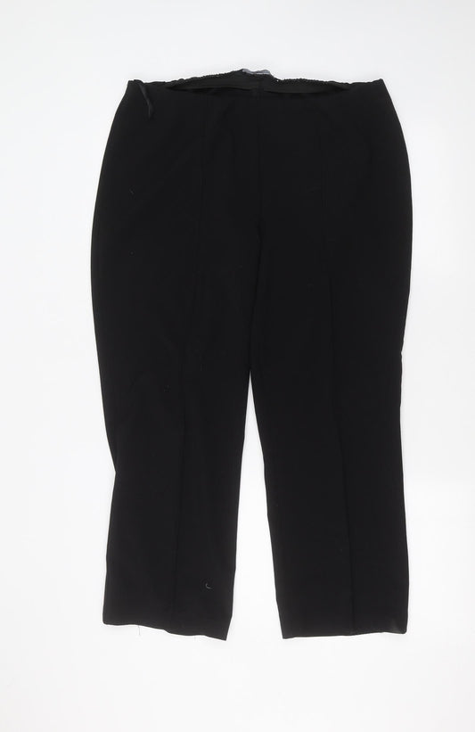 BM Womens Black   Trousers  Size 16 L24 in