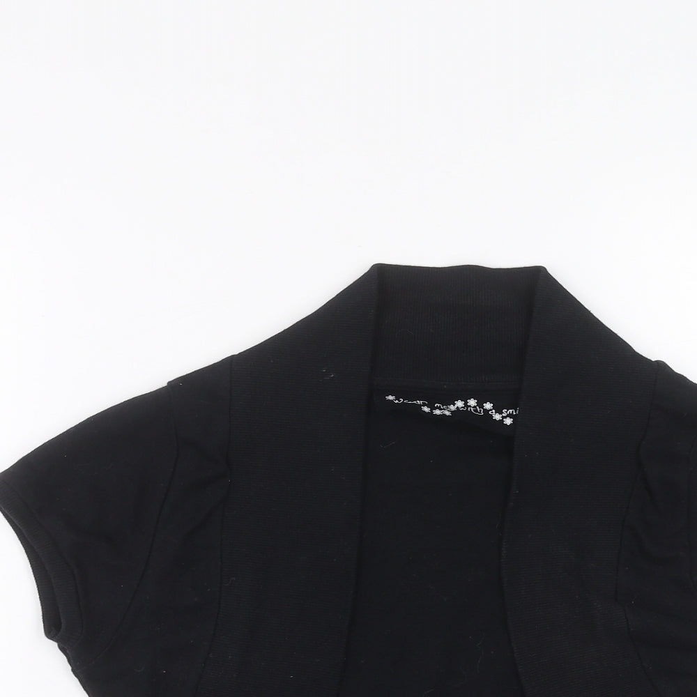 E-vie Womens Black   Cardigan Jumper Size 14