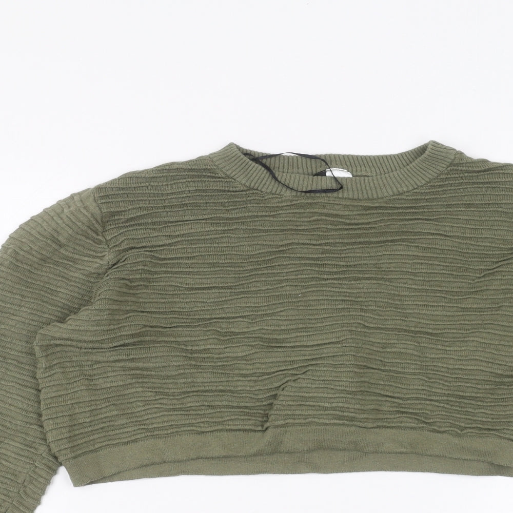 H&M Womens Green   Pullover Jumper Size S