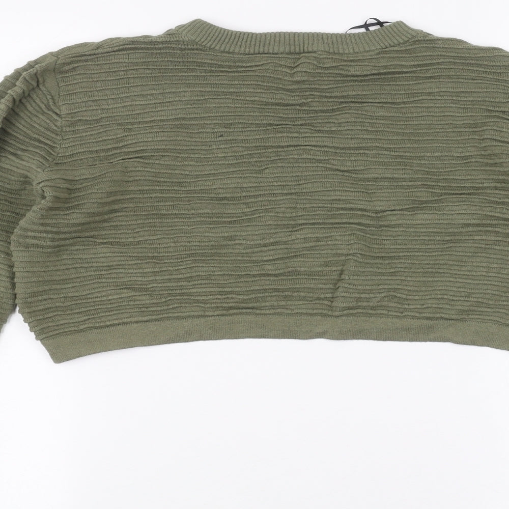 H&M Womens Green   Pullover Jumper Size S