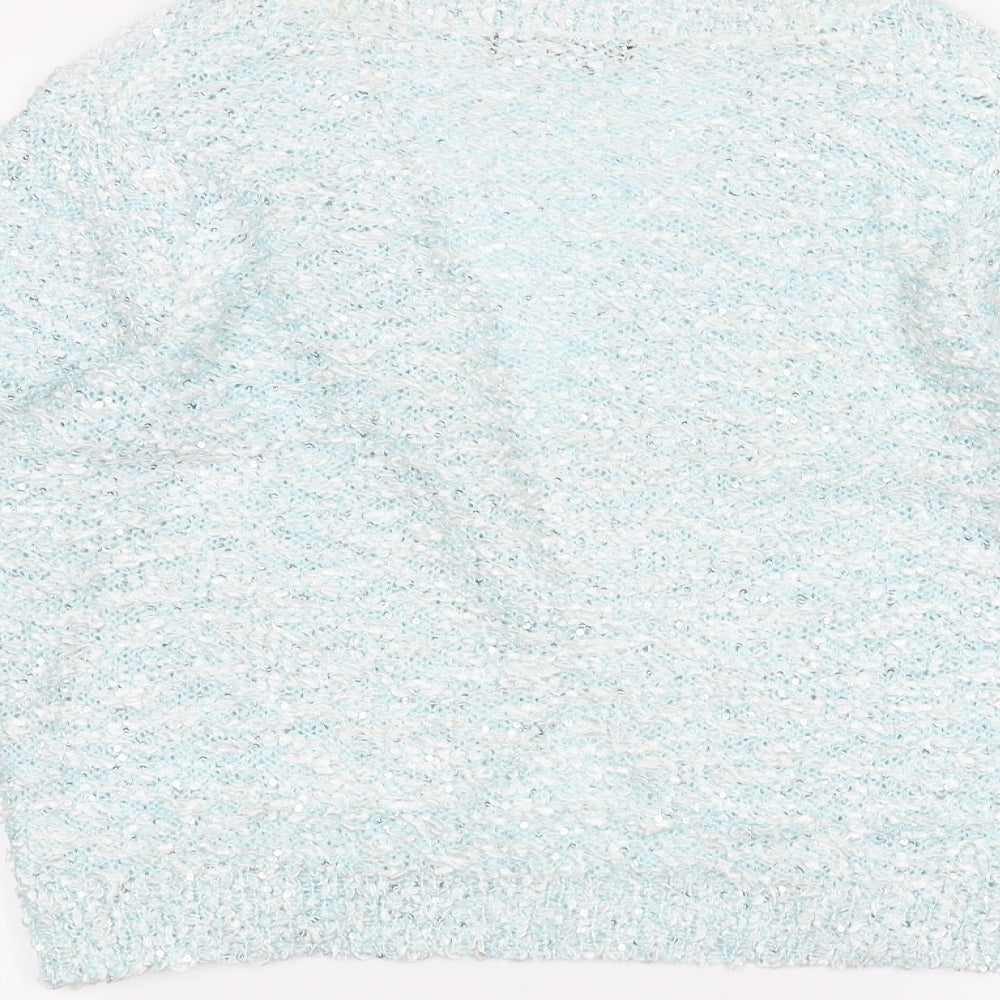DAVID EMANUEL Womens Blue   Cardigan Jumper Size M