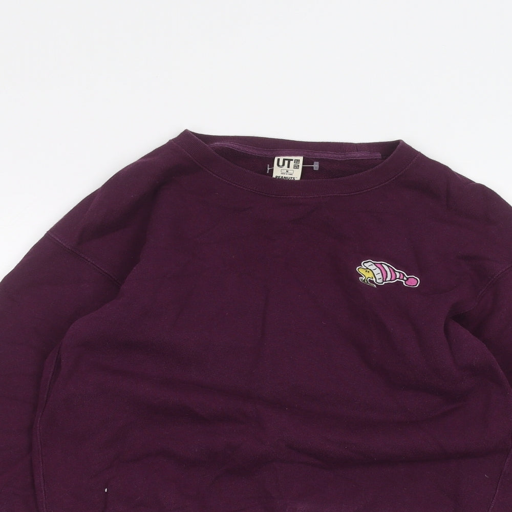 Uni Mens Purple   Pullover Jumper Size M
