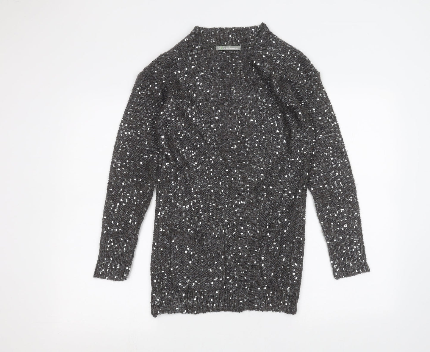 Marks and Spencer Womens Black   Cardigan Jumper Size 10