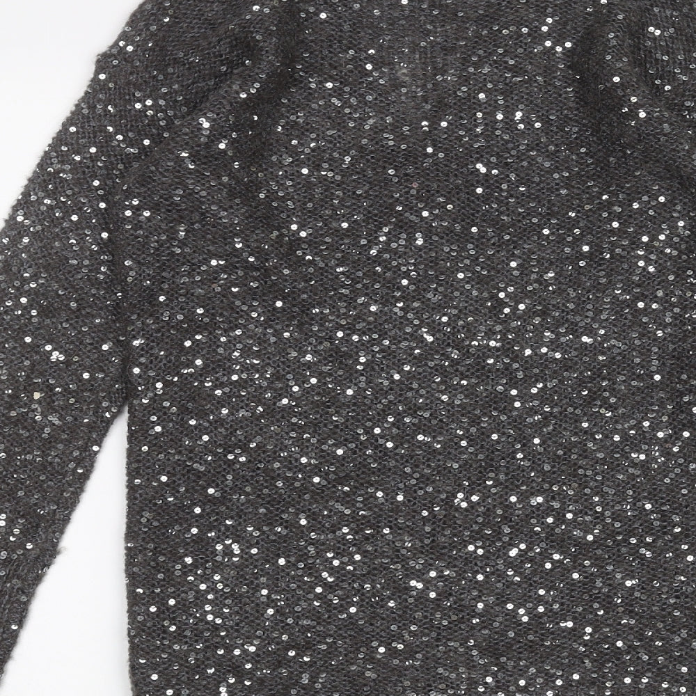Marks and Spencer Womens Black   Cardigan Jumper Size 10
