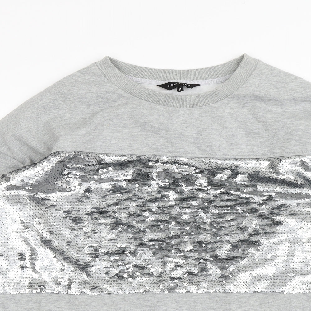 New Look Womens Grey   Pullover Jumper Size 10