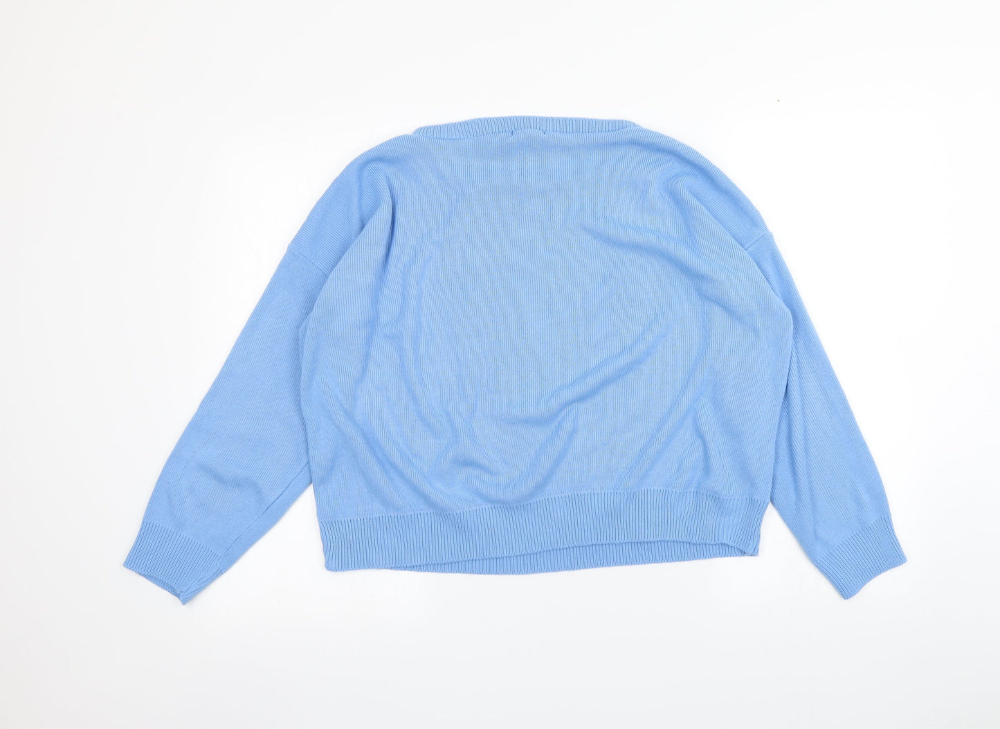 Boohoo Womens Blue   Pullover Jumper Size M