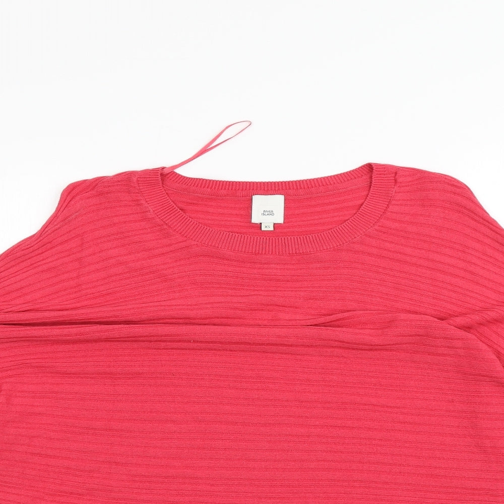 River Island Womens Pink   Pullover Jumper Size XS