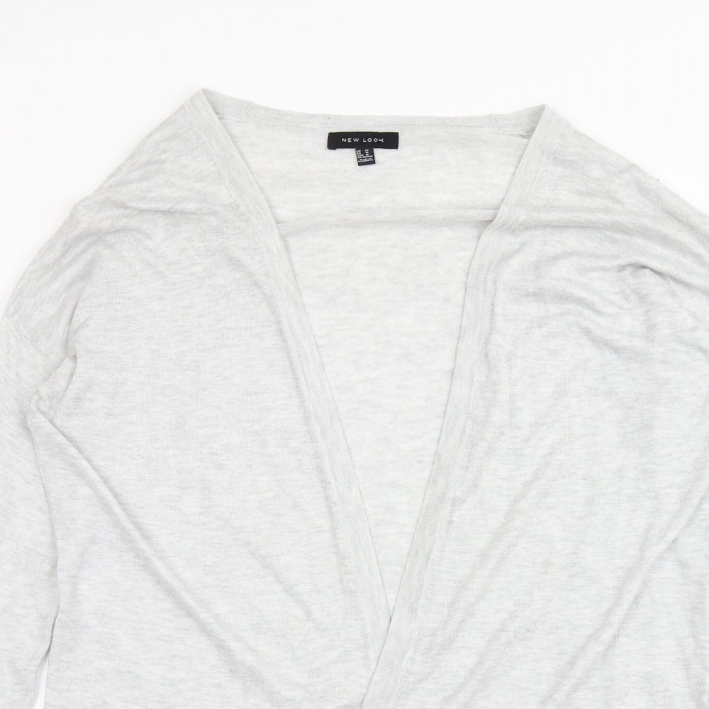 New Look Womens Silver   Cardigan Jumper Size M