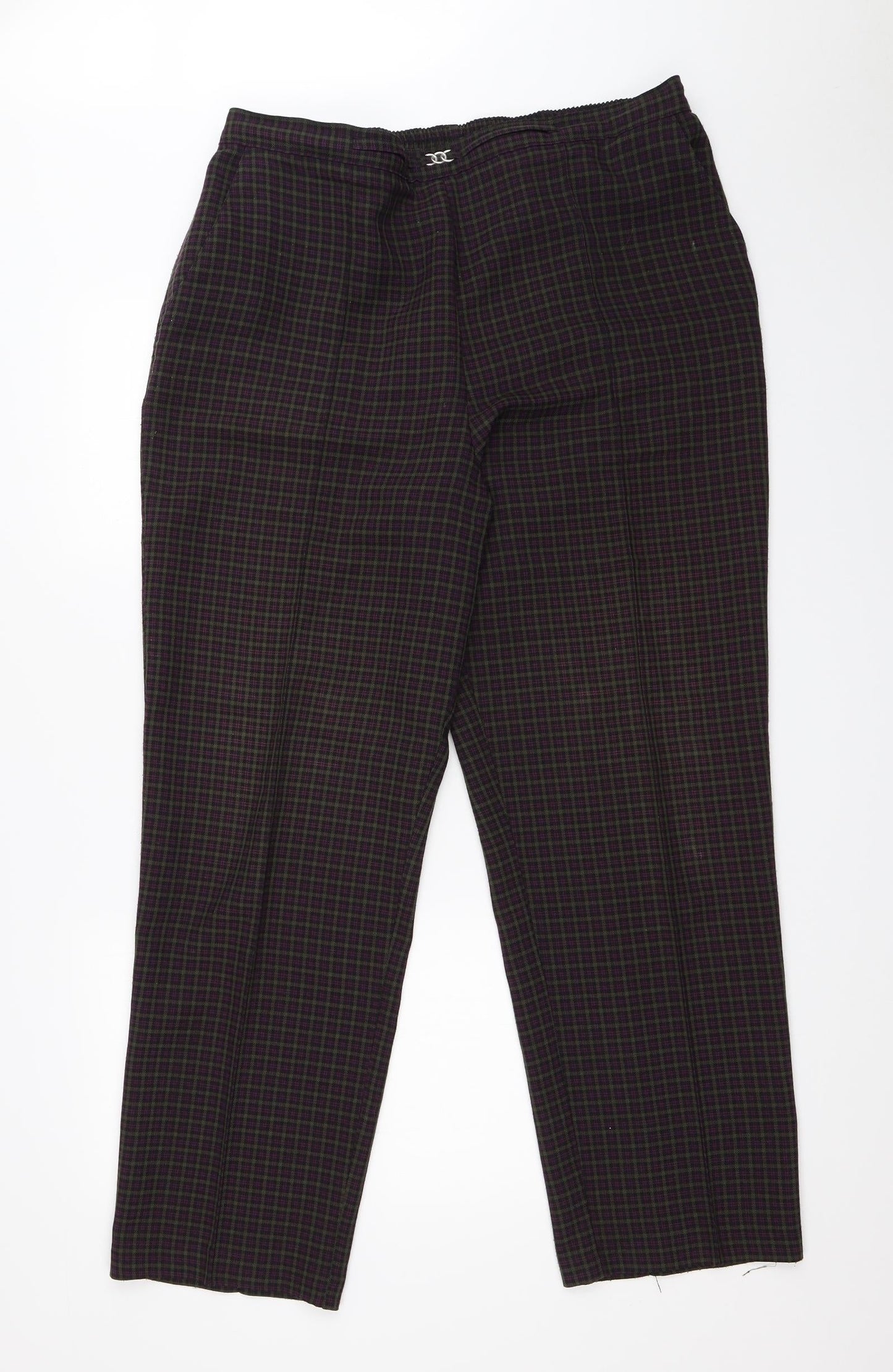 Preworn Womens Multicoloured Check  Trousers   L28 in
