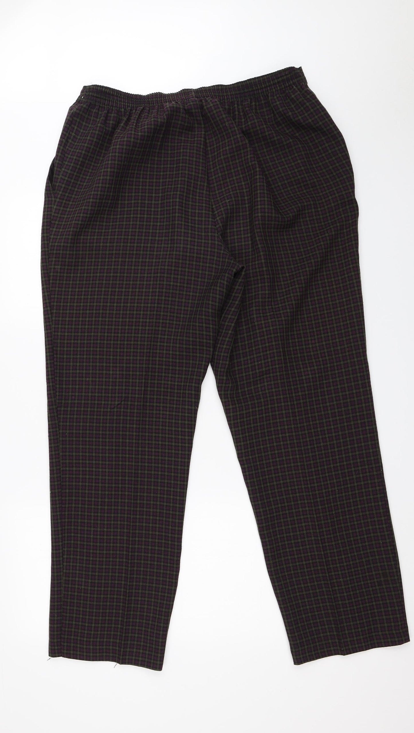 Preworn Womens Multicoloured Check  Trousers   L28 in