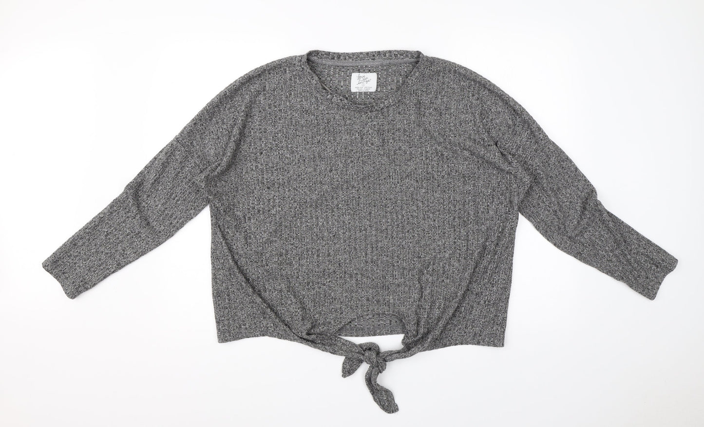 Primark Womens Grey Solid   Pyjama Top Size S