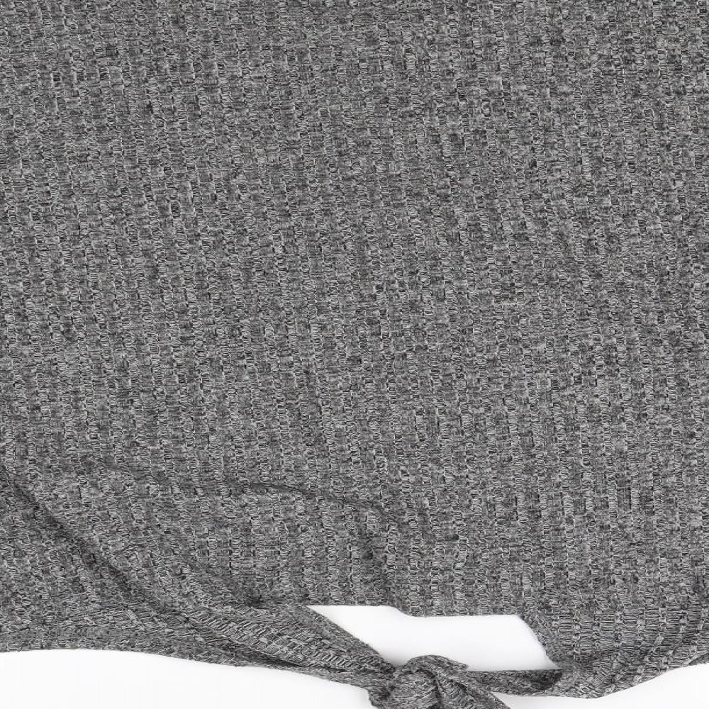 Primark Womens Grey Solid   Pyjama Top Size S