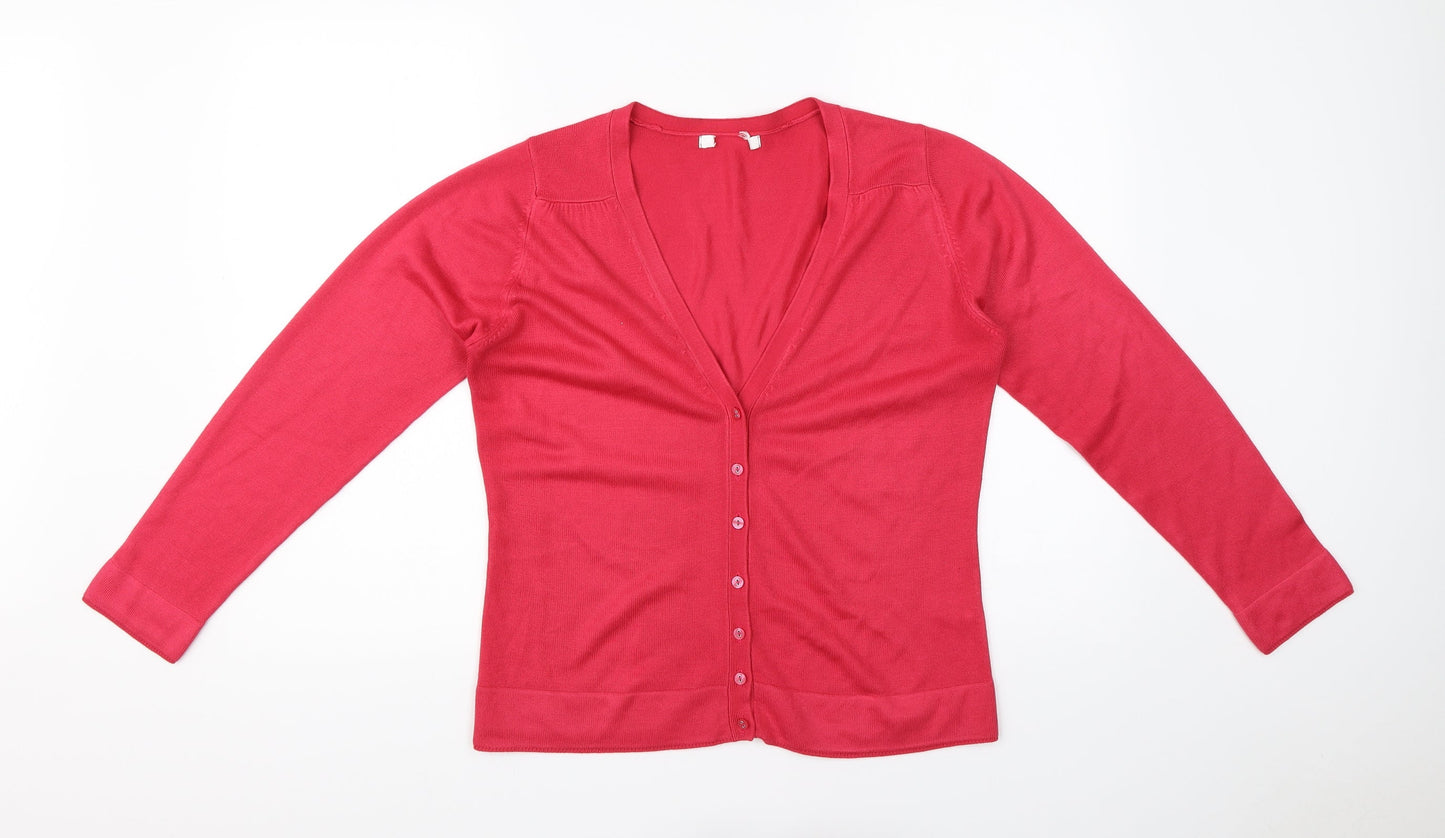 Preworn Womens Pink   Cardigan Jumper