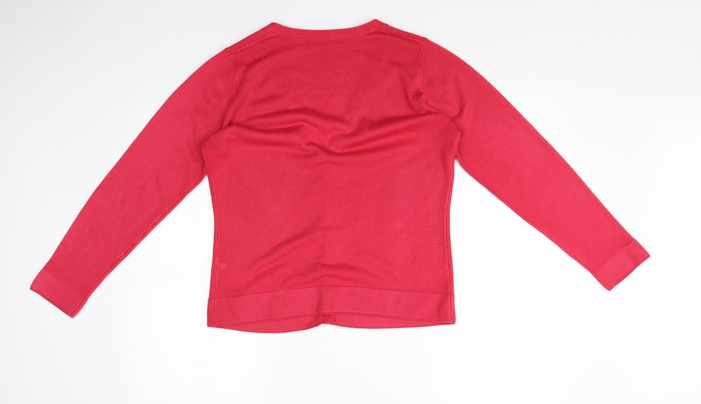Preworn Womens Pink   Cardigan Jumper