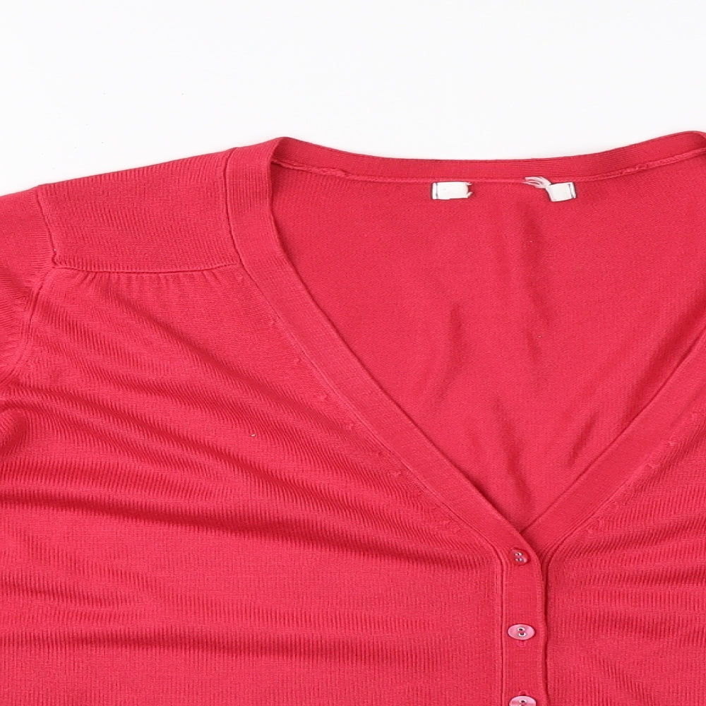 Preworn Womens Pink   Cardigan Jumper