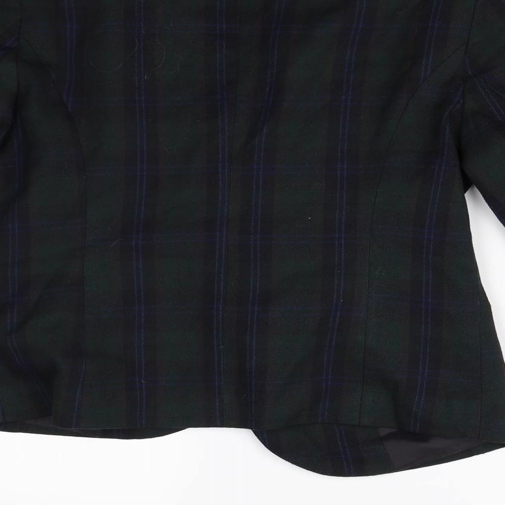 Peacocks Womens Multicoloured Check  Jacket Blazer Size 12