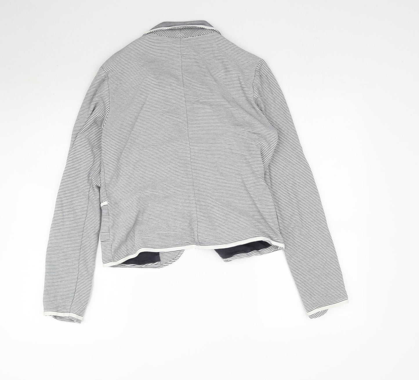 NEXT Womens White Striped  Jacket Blazer Size S