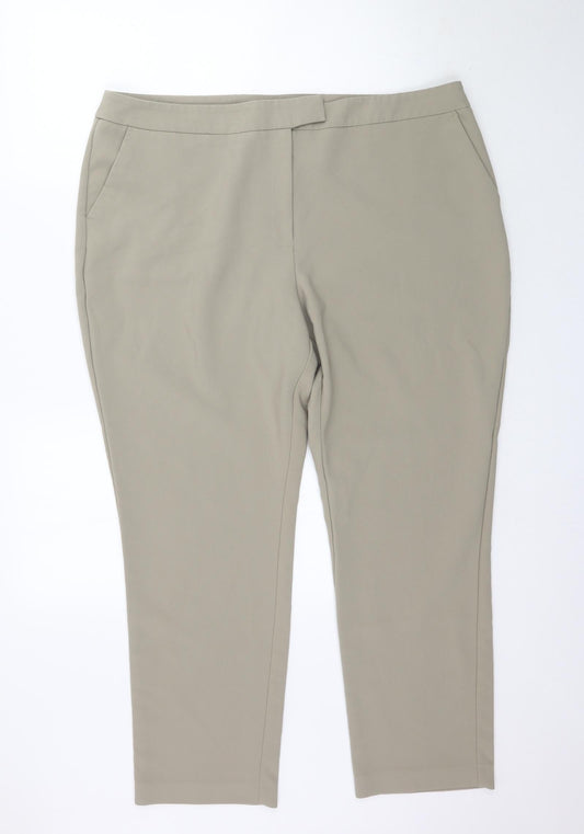 By Very Womens Beige   Trousers  Size 20 L28 in