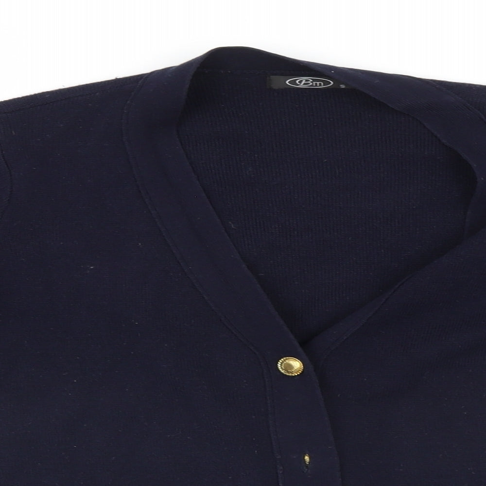 BM Womens Blue   Cardigan Jumper Size S