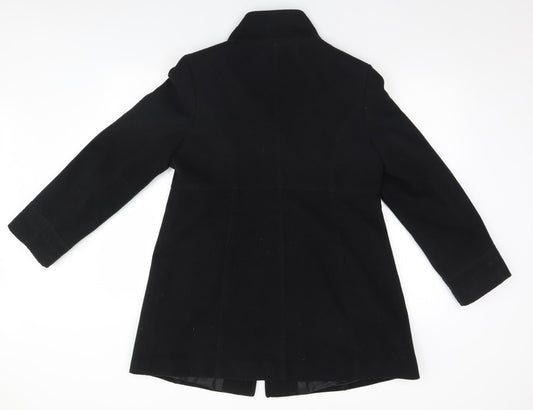 EWM Womens Black   Overcoat Coat Size 12