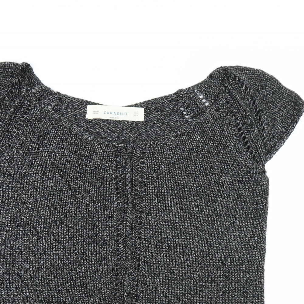 Zara Womens Grey   Pullover Jumper Size M