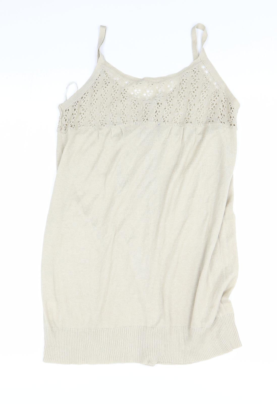 Innocence Womens Beige   Tunic Jumper Size M
