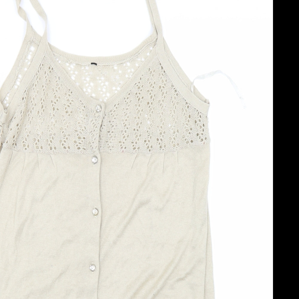 Innocence Womens Beige   Tunic Jumper Size M