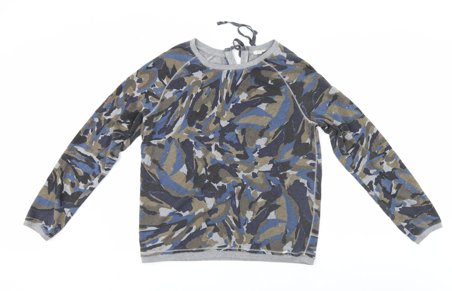 YERSE Womens Grey Camouflage  Pullover Jumper Size L