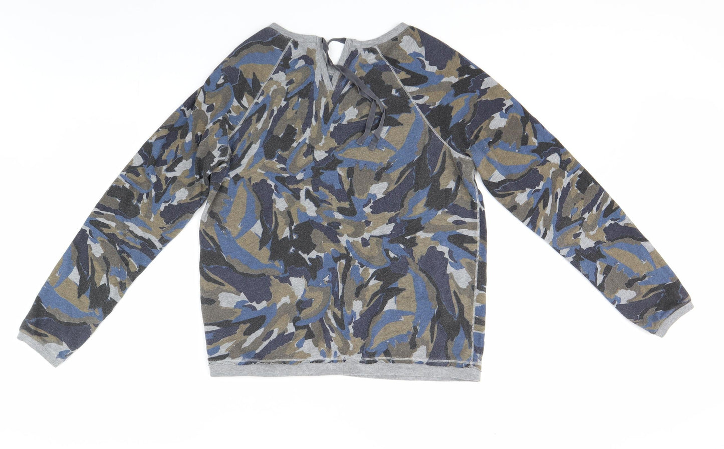 YERSE Womens Grey Camouflage  Pullover Jumper Size L
