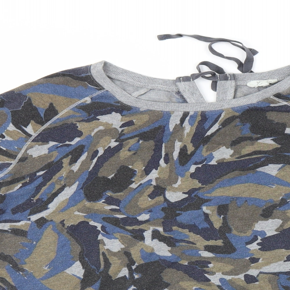 YERSE Womens Grey Camouflage  Pullover Jumper Size L
