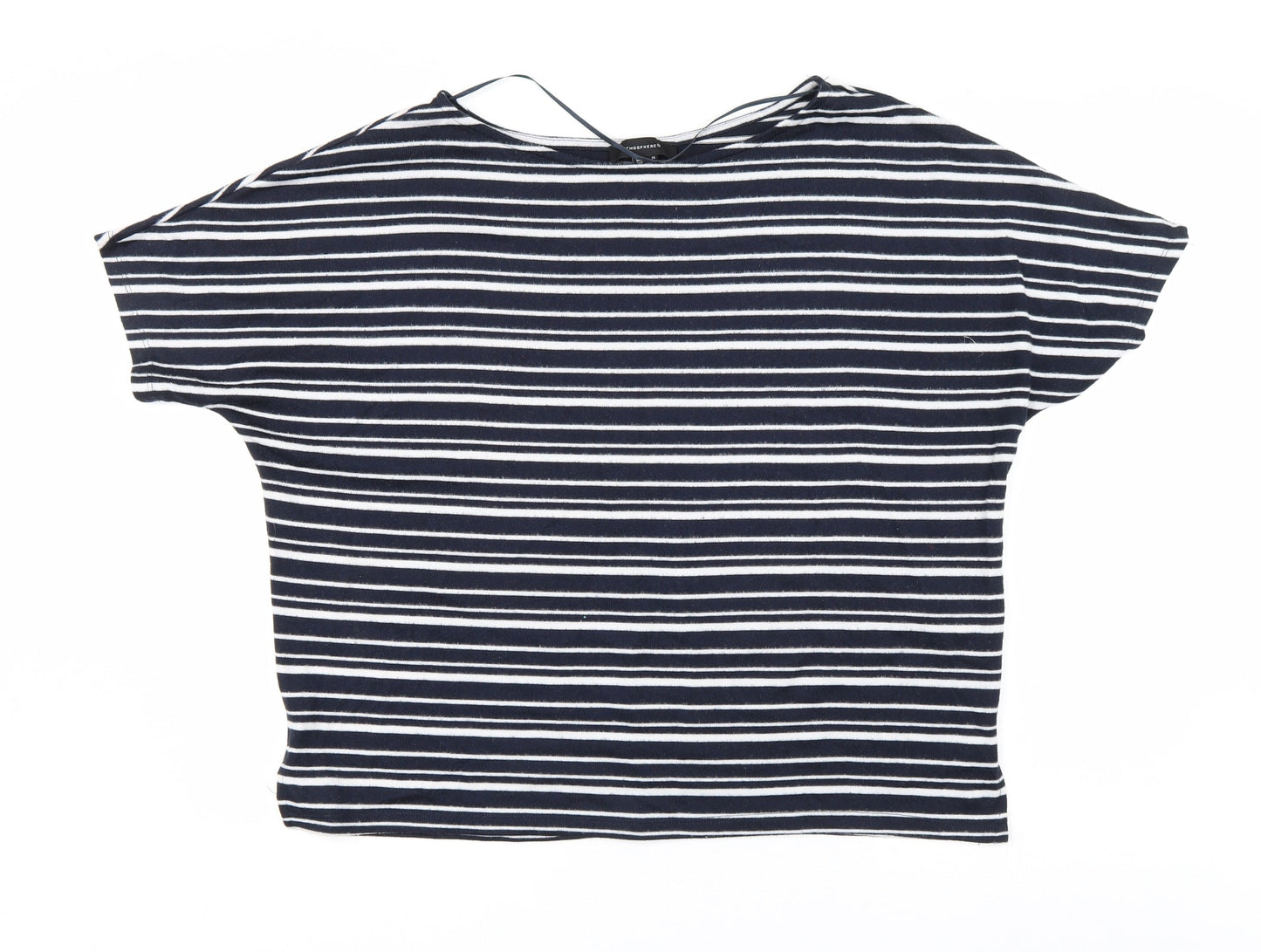 Atmosphere Womens Black Striped  Pullover Jumper Size 14