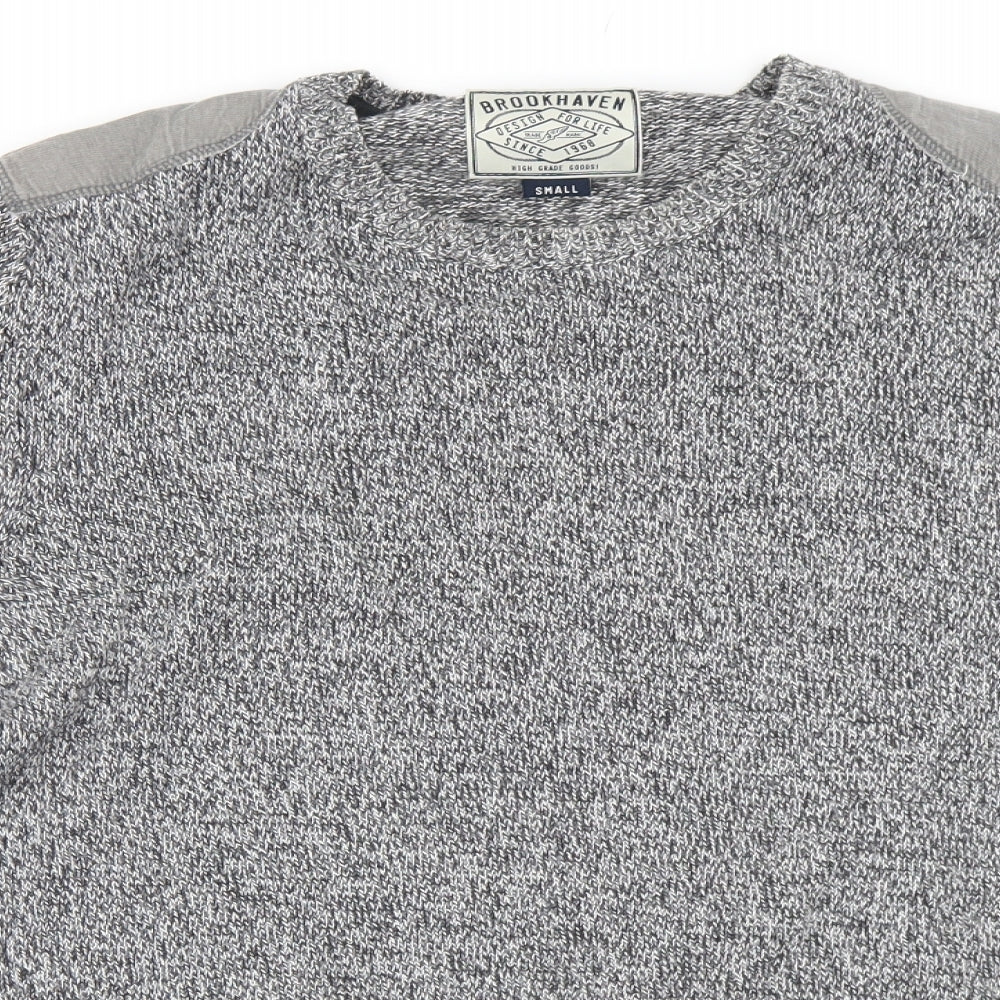 brook haven Mens Grey   Pullover Jumper Size S