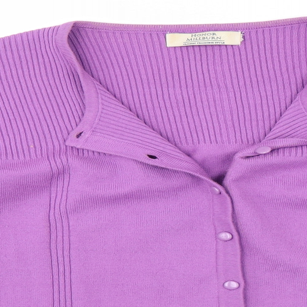 EWM Womens Purple   Cardigan Jumper One Size